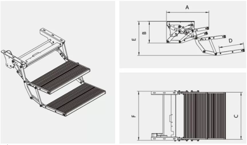 ES-F-D Series Electric Double Folding Step ES-F-D Series Electric Double Folding Step