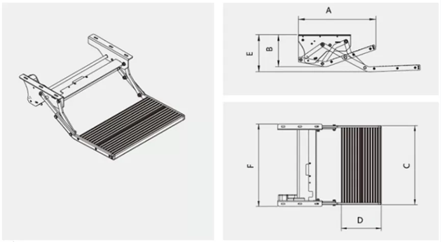ES-F-S Series Electric Single Folding Step ES-F-S Series Electric Single Folding Step