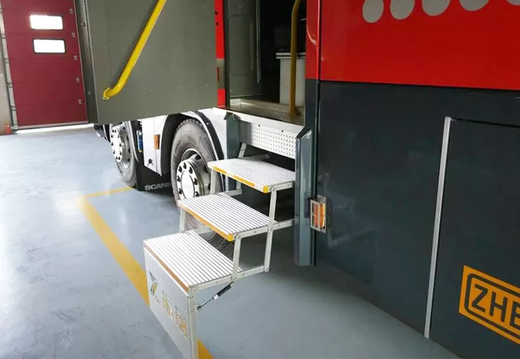 es f t series electric trible folding step 4