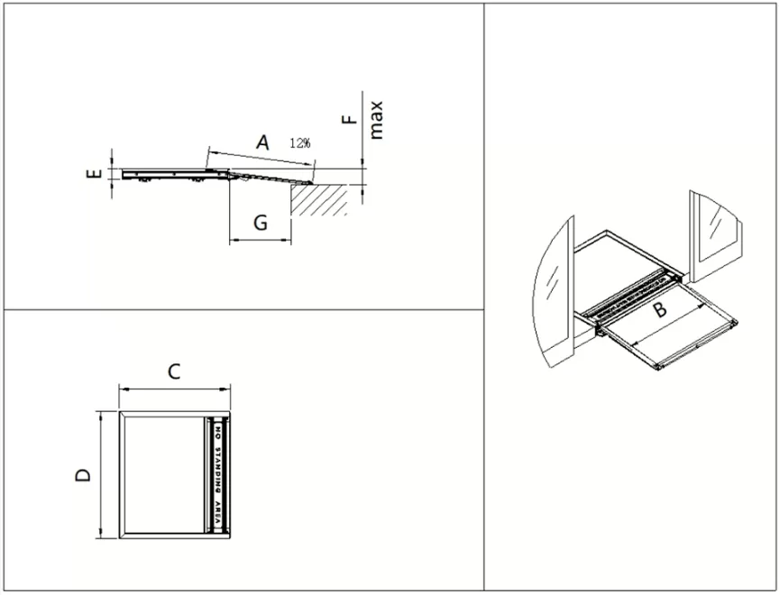 EWR-TD01 Electric Wheelchair Ramp EWR-TD01 Electric Wheelchair Ramp
