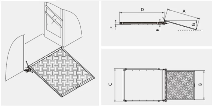 MWR-V Manual Wheelchair Ramp