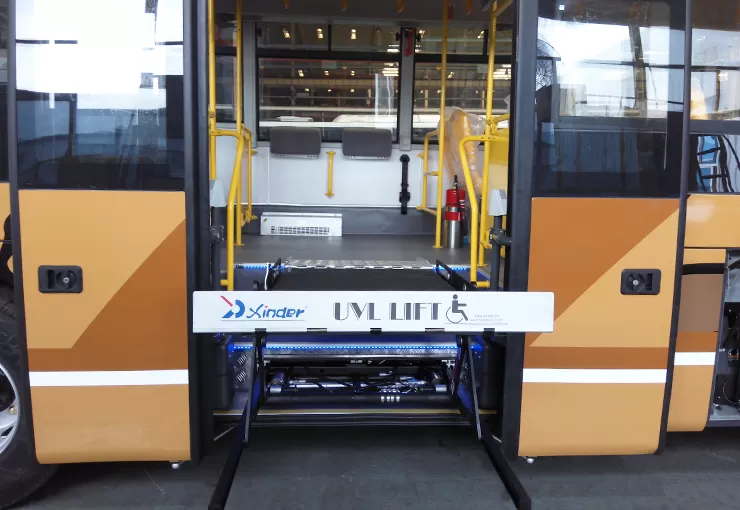 uvl 700 1300 wheelchair lift in bus step 5