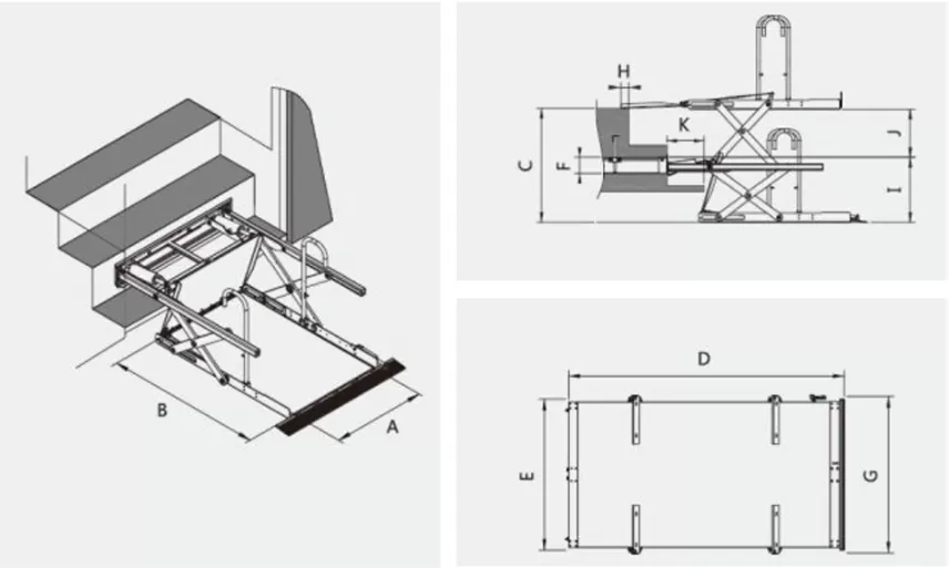 UVL-700/1300 Wheelchair Lift (In Bus Step)