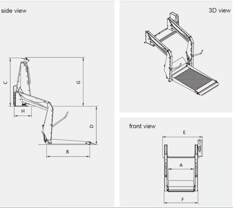 WL-D-1300-720 Wheelchair Lift WL-D-1300-720 Wheelchair Lift