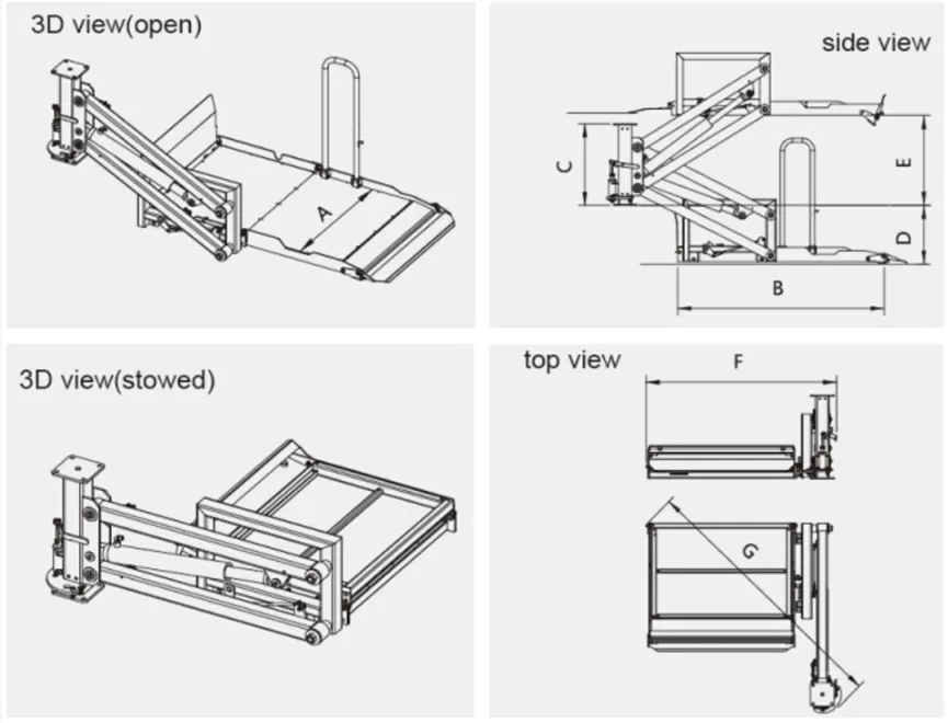 WL-T-1000G Wheelchair Lift